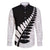 New Zealand Silver Fern Niho Taniwha Family Matching Off Shoulder Short Dress and Hawaiian Shirt