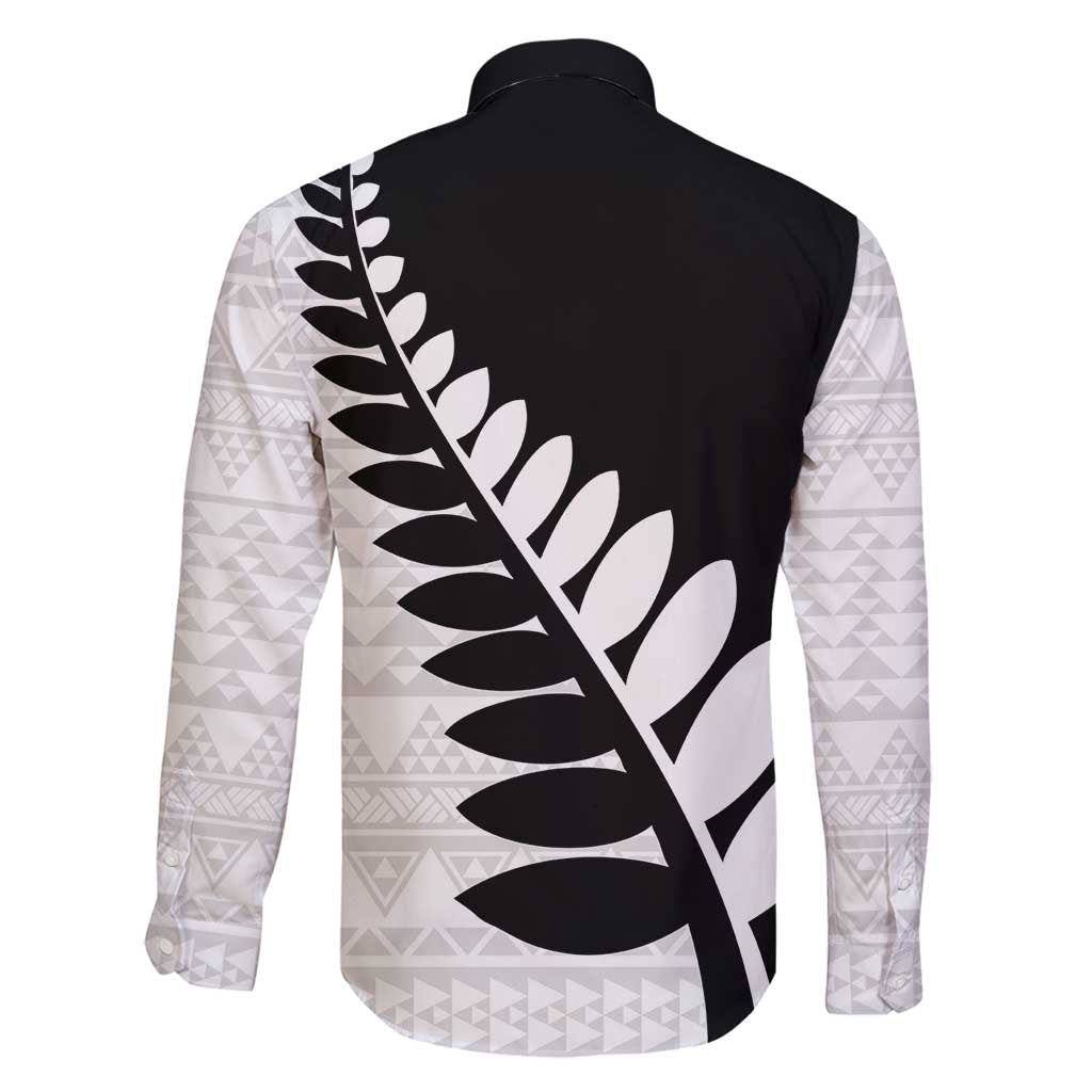 New Zealand Silver Fern Niho Taniwha Family Matching Summer Maxi Dress and Hawaiian Shirt LT9 - Polynesian Pride