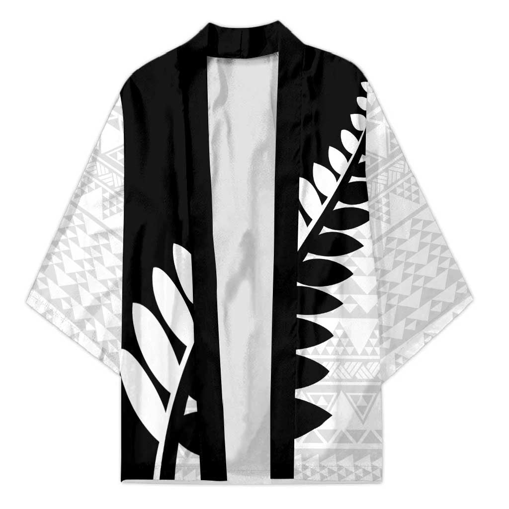 New Zealand Silver Fern Niho Taniwha Kimono - Polynesian Pride