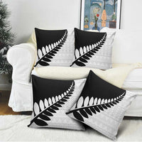 New Zealand Silver Fern Niho Taniwha Pillow Cover LT9 - Polynesian Pride
