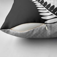New Zealand Silver Fern Niho Taniwha Pillow Cover LT9 - Polynesian Pride
