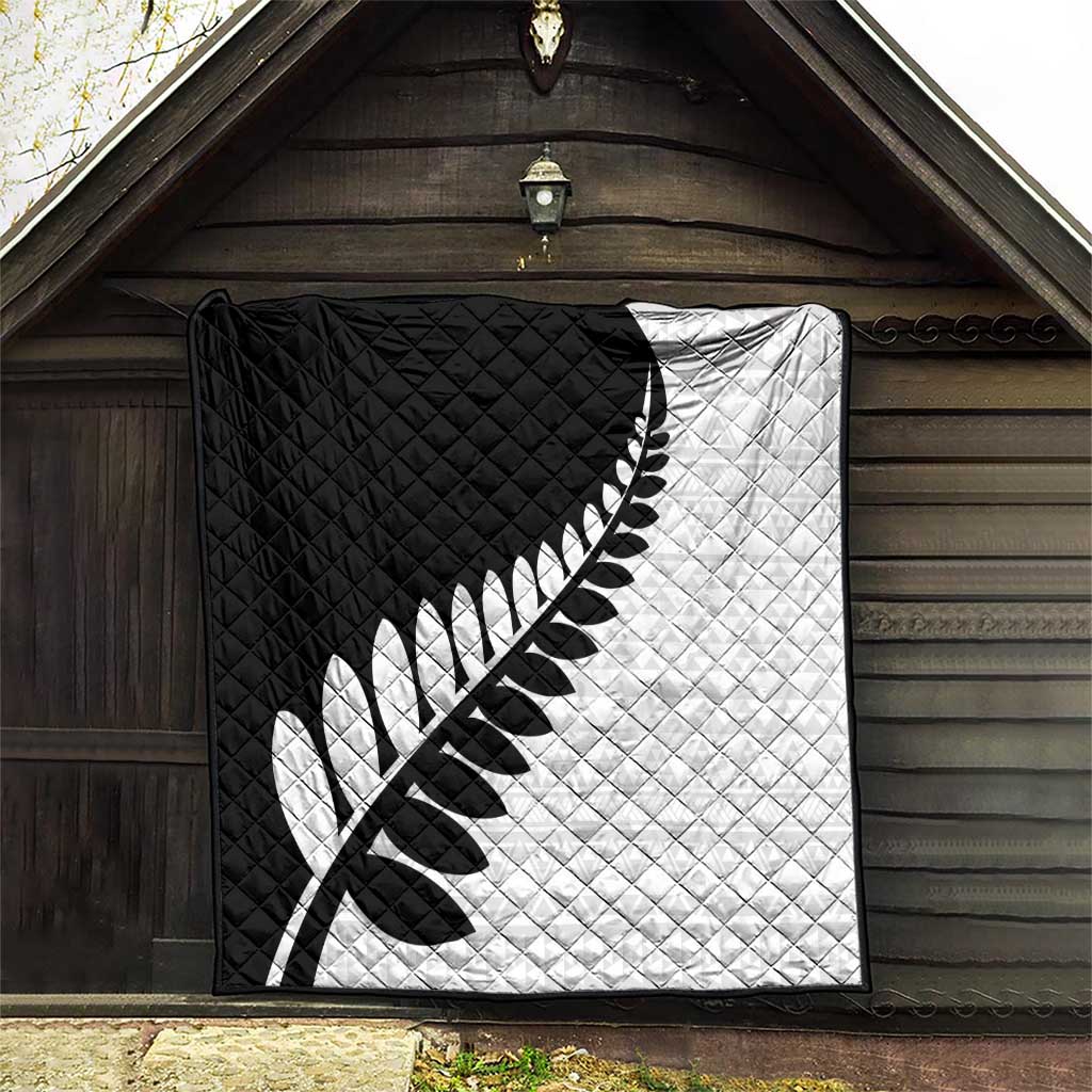 New Zealand Silver Fern Niho Taniwha Quilt