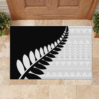 New Zealand Silver Fern Niho Taniwha Rubber Doormat