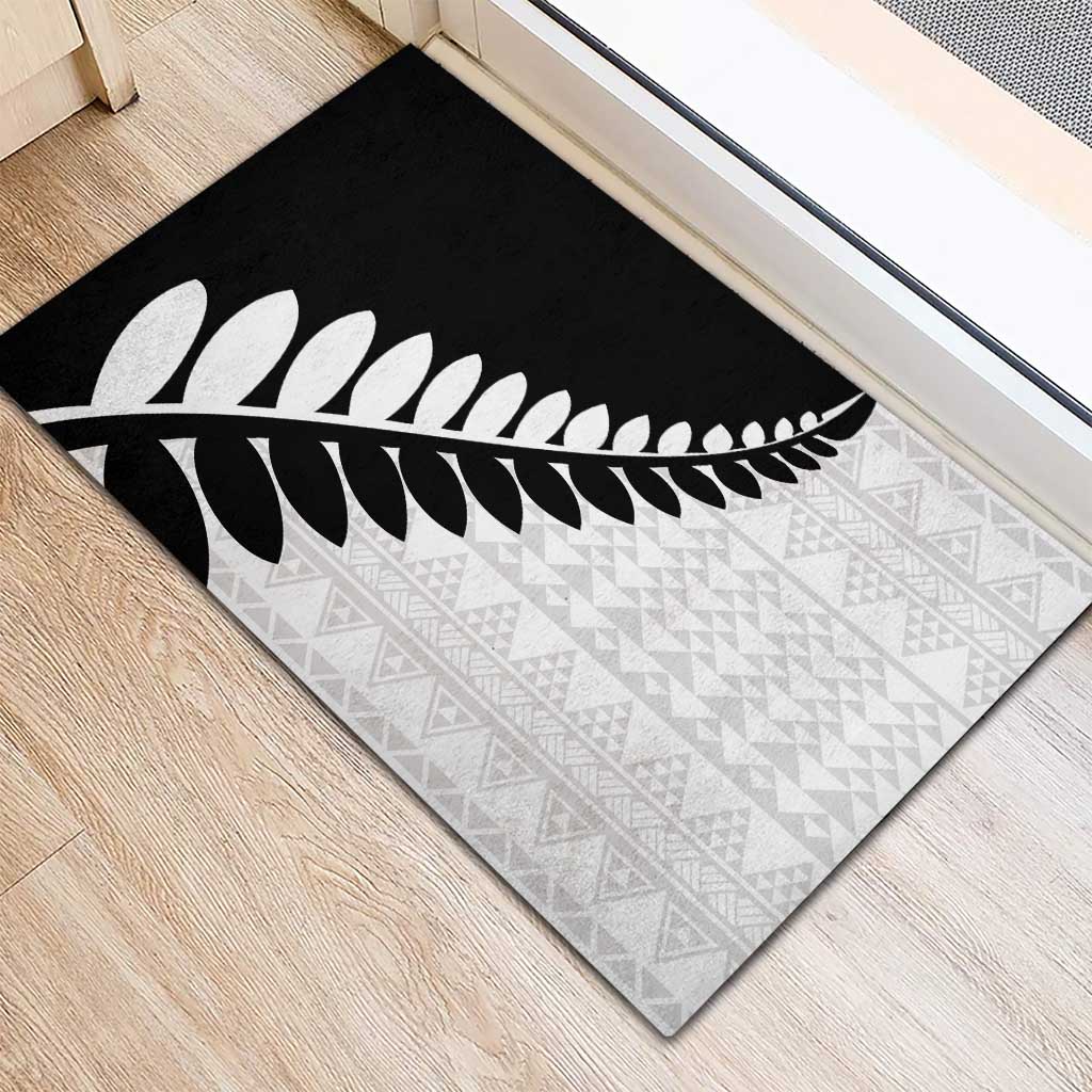 New Zealand Silver Fern Niho Taniwha Rubber Doormat