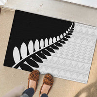 New Zealand Silver Fern Niho Taniwha Rubber Doormat
