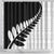 New Zealand Silver Fern Niho Taniwha Shower Curtain