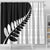 New Zealand Silver Fern Niho Taniwha Shower Curtain