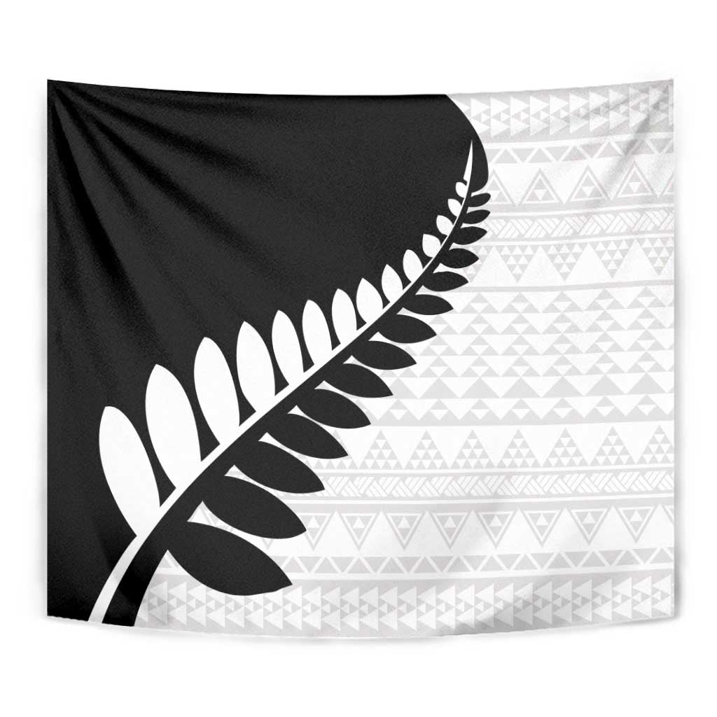 New Zealand Silver Fern Niho Taniwha Tapestry