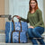Blue Hibiscus Turle Travel Bag Hawaiian Style Tribal Tapa Pattern - Polynesian Pride