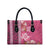 Pink Hibiscus Turle Leather Bag Hawaiian Style Tribal Tapa Pattern - Polynesian Pride