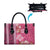 Pink Hibiscus Turle Leather Bag Hawaiian Style Tribal Tapa Pattern - Polynesian Pride