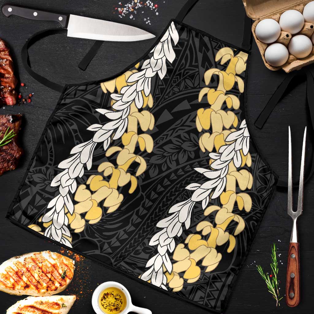 Puakenikeni and Maile Lei Apron Black Double Strand Lei - Polynesian Pride