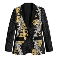 Puakenikeni and Maile Lei Blazer Black Double Strand Lei LT9 Unisex Black - Polynesian Pride