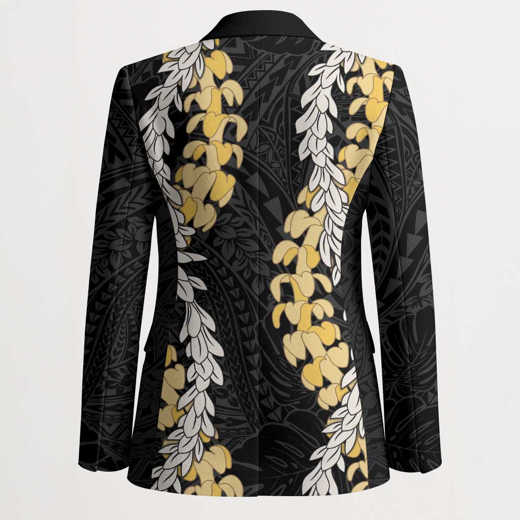 Puakenikeni and Maile Lei Blazer Black Double Strand Lei LT9 - Polynesian Pride
