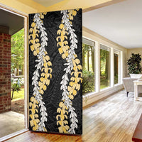 Puakenikeni and Maile Lei Door Cover Black Double Strand Lei - Polynesian Pride