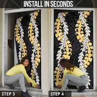 Puakenikeni and Maile Lei Door Cover Black Double Strand Lei - Polynesian Pride