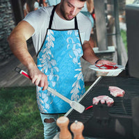 Puakenikeni and Maile Lei Apron Blue Double Strand Lei - Polynesian Pride