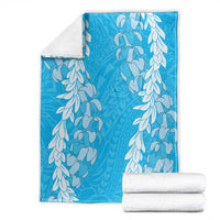 Puakenikeni and Maile Lei Blanket Blue Double Strand Lei