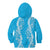 Puakenikeni and Maile Lei Kid Hoodie Blue Double Strand Lei