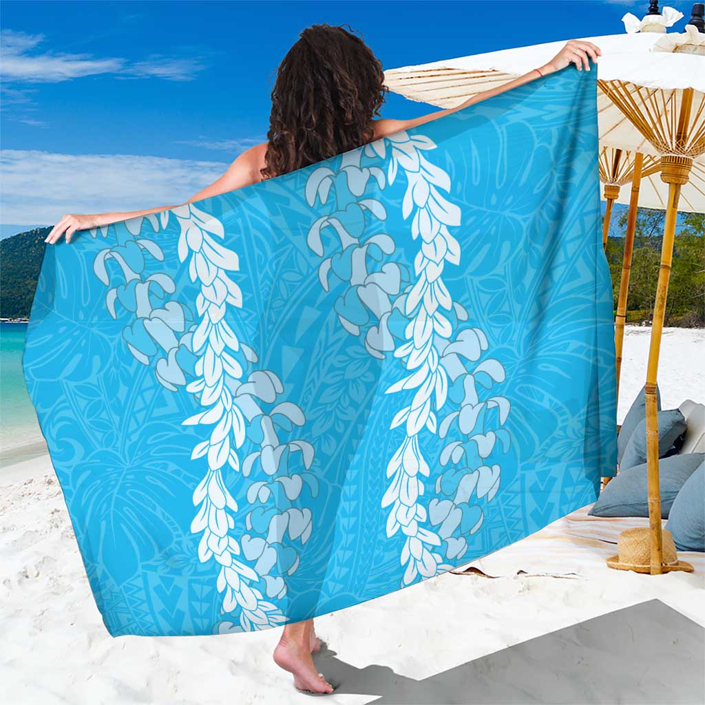 Puakenikeni and Maile Lei Sarong Blue Double Strand Lei
