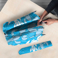 Puakenikeni and Maile Lei Umbrella Blue Double Strand Lei - Polynesian Pride