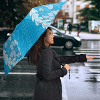 Puakenikeni and Maile Lei Umbrella Blue Double Strand Lei - Polynesian Pride