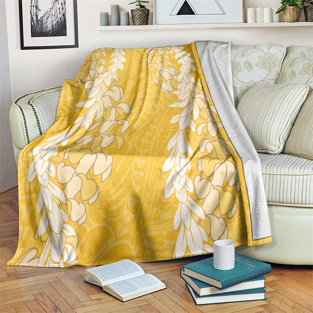 Puakenikeni and Maile Lei Blanket Gold Double Strand Lei