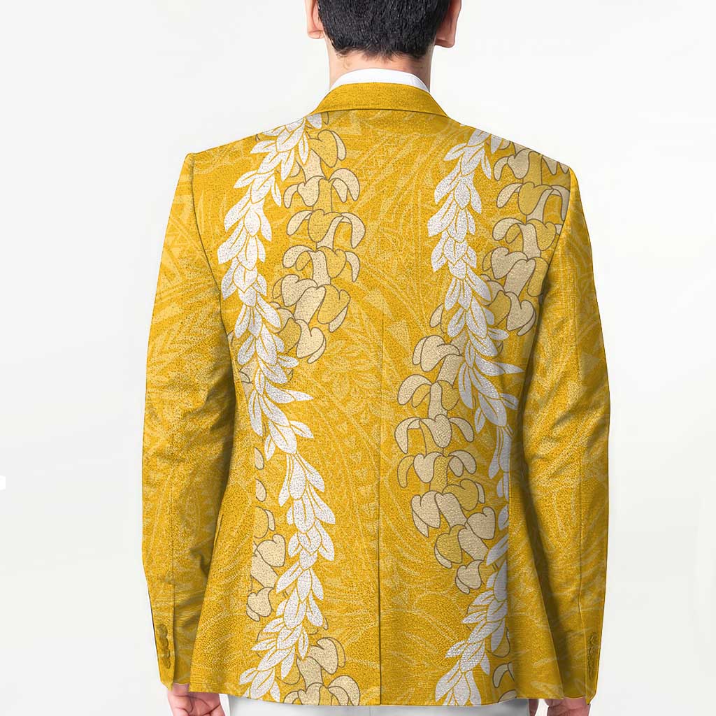 Puakenikeni and Maile Lei Blazer Gold Double Strand Lei - Polynesian Pride