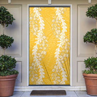 Puakenikeni and Maile Lei Door Cover Gold Double Strand Lei - Polynesian Pride