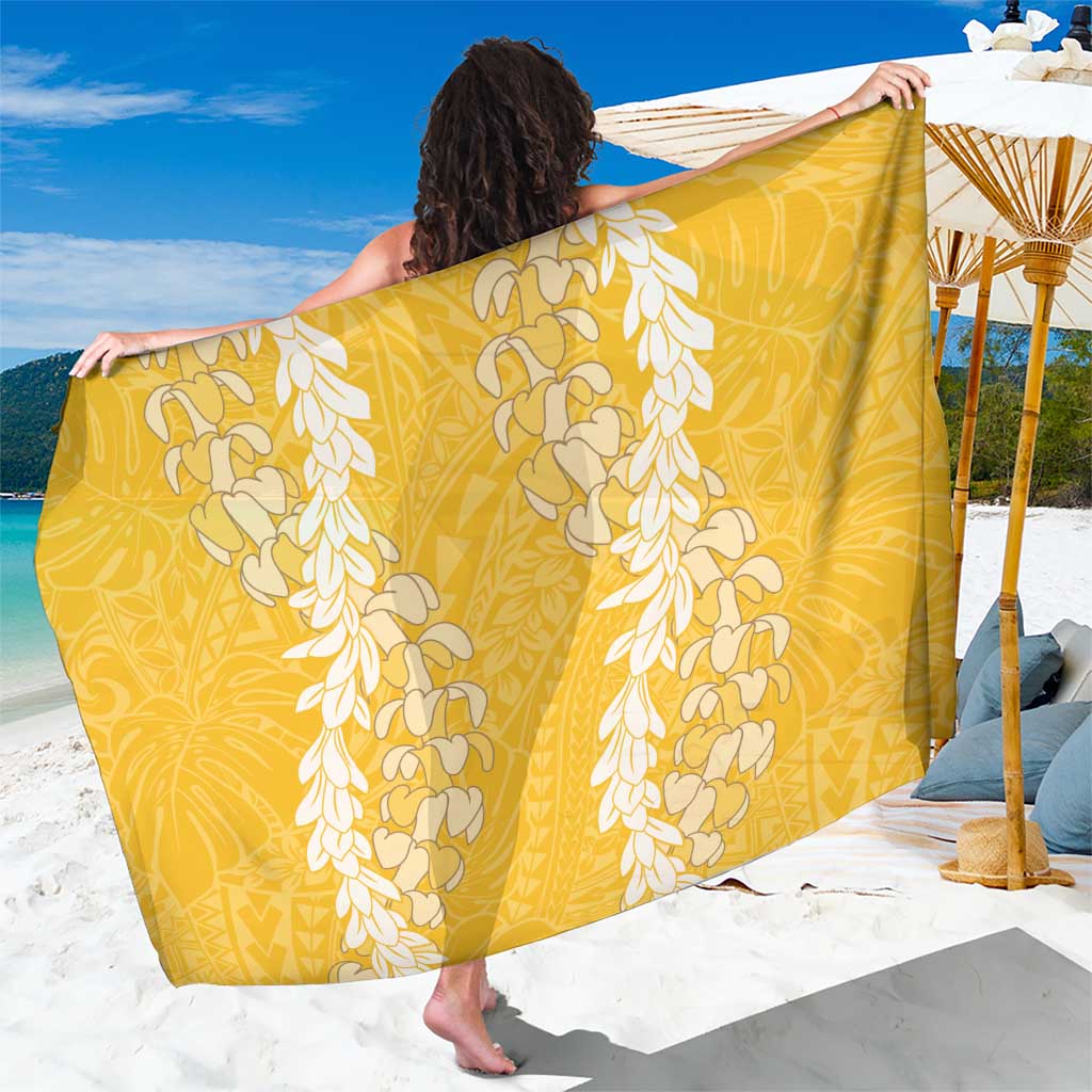 Puakenikeni and Maile Lei Sarong Gold Double Strand Lei