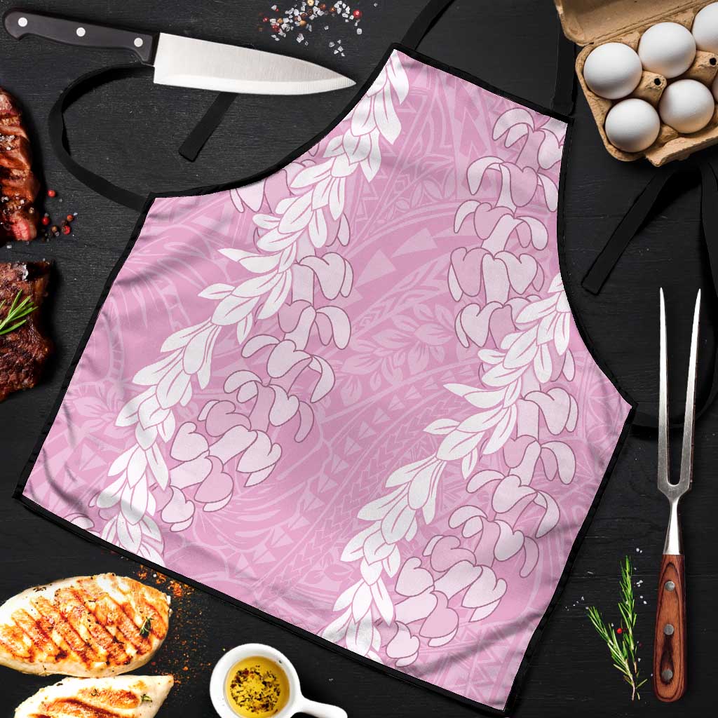 Puakenikeni and Maile Lei Apron Pink Double Strand Lei - Polynesian Pride
