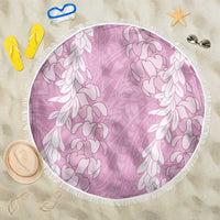 Puakenikeni and Maile Lei Beach Blanket Pink Double Strand Lei