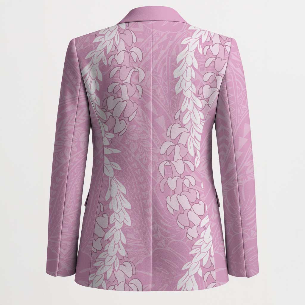 Puakenikeni and Maile Lei Blazer Pink Double Strand Lei LT9 - Polynesian Pride