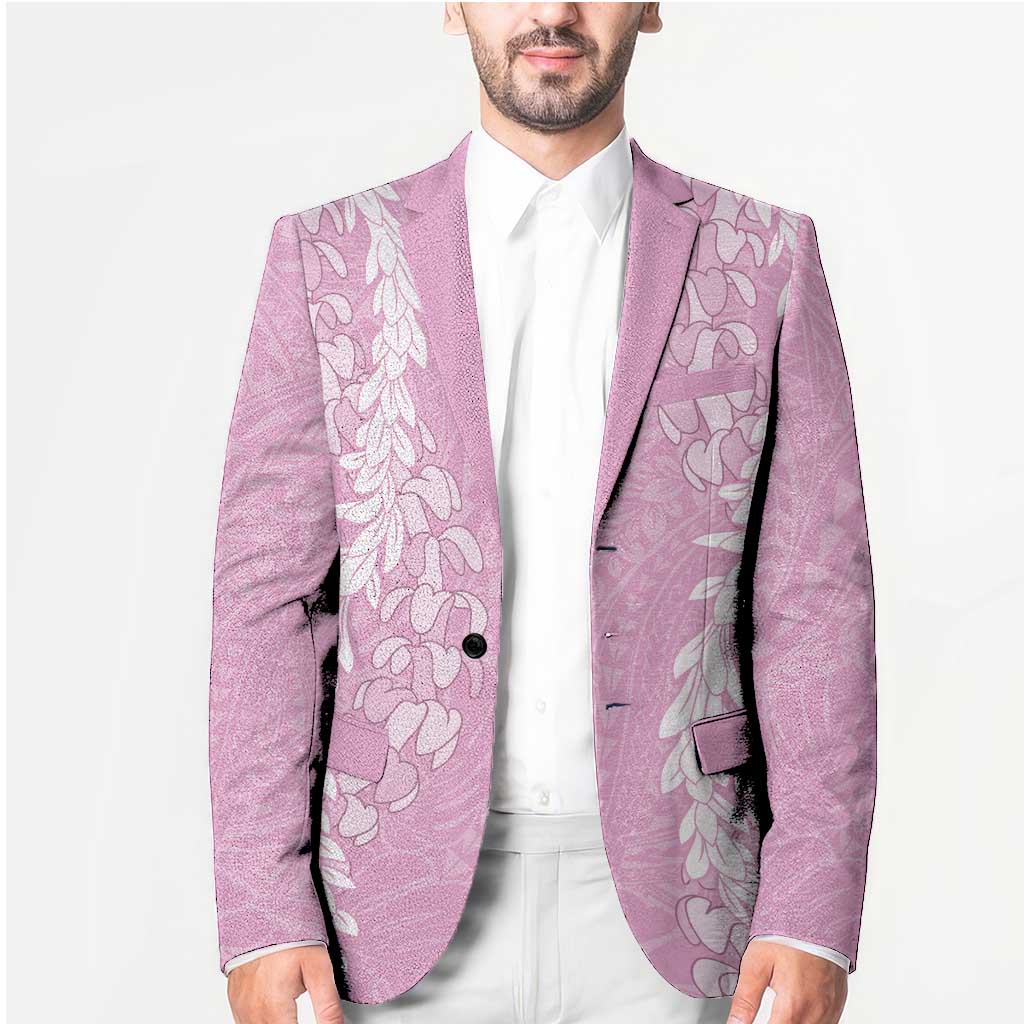 Puakenikeni and Maile Lei Blazer Pink Double Strand Lei LT9 - Polynesian Pride