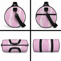 Puakenikeni and Maile Lei Duffle Bag Pink Double Strand Lei