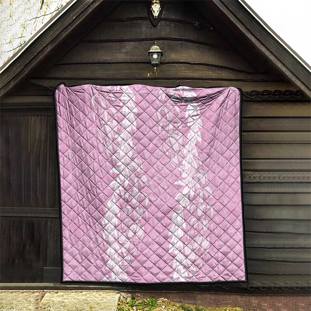 Puakenikeni and Maile Lei Quilt Pink Double Strand Lei LT9 - Polynesian Pride