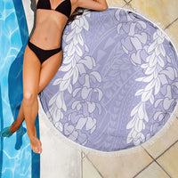 Puakenikeni and Maile Lei Beach Blanket Purple Double Strand Lei