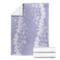 Puakenikeni and Maile Lei Blanket Purple Double Strand Lei