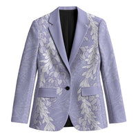 Puakenikeni and Maile Lei Blazer Purple Double Strand Lei LT9 Unisex Purple - Polynesian Pride