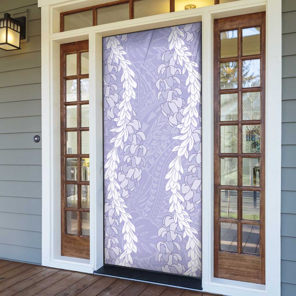 Puakenikeni and Maile Lei Door Cover Purple Double Strand Lei - Polynesian Pride