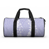 Puakenikeni and Maile Lei Duffle Bag Purple Double Strand Lei