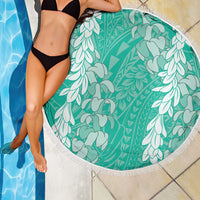 Puakenikeni and Maile Lei Beach Blanket Sage Green Double Strand Lei