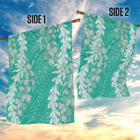 Puakenikeni and Maile Lei Garden Flag Sage Green Double Strand Lei