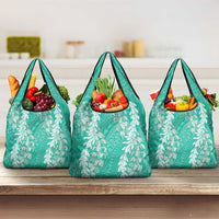 Puakenikeni and Maile Lei Grocery Bag Sage Green Double Strand Lei LT9 3-pack One Size Sage Green - Polynesian Pride