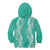 Puakenikeni and Maile Lei Kid Hoodie Sage Green Double Strand Lei