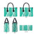Puakenikeni and Maile Lei Leather Bag Sage Green Double Strand Lei - Polynesian Pride