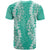 Puakenikeni and Maile Lei T Shirt Sage Green Double Strand Lei