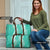Puakenikeni and Maile Lei Travel Bag Sage Green Double Strand Lei - Polynesian Pride