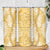 Gold Puakenikeni and Maile Lei Skinny Tumbler Hawaiian Style Tribal Tapa Double Strand Lei