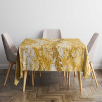 Gold Puakenikeni and Maile Lei Tablecloth Hawaiian Style Tribal Tapa Double Strand Lei LT9 - Polynesian Pride